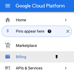 Linking Terra to Google Billing Account