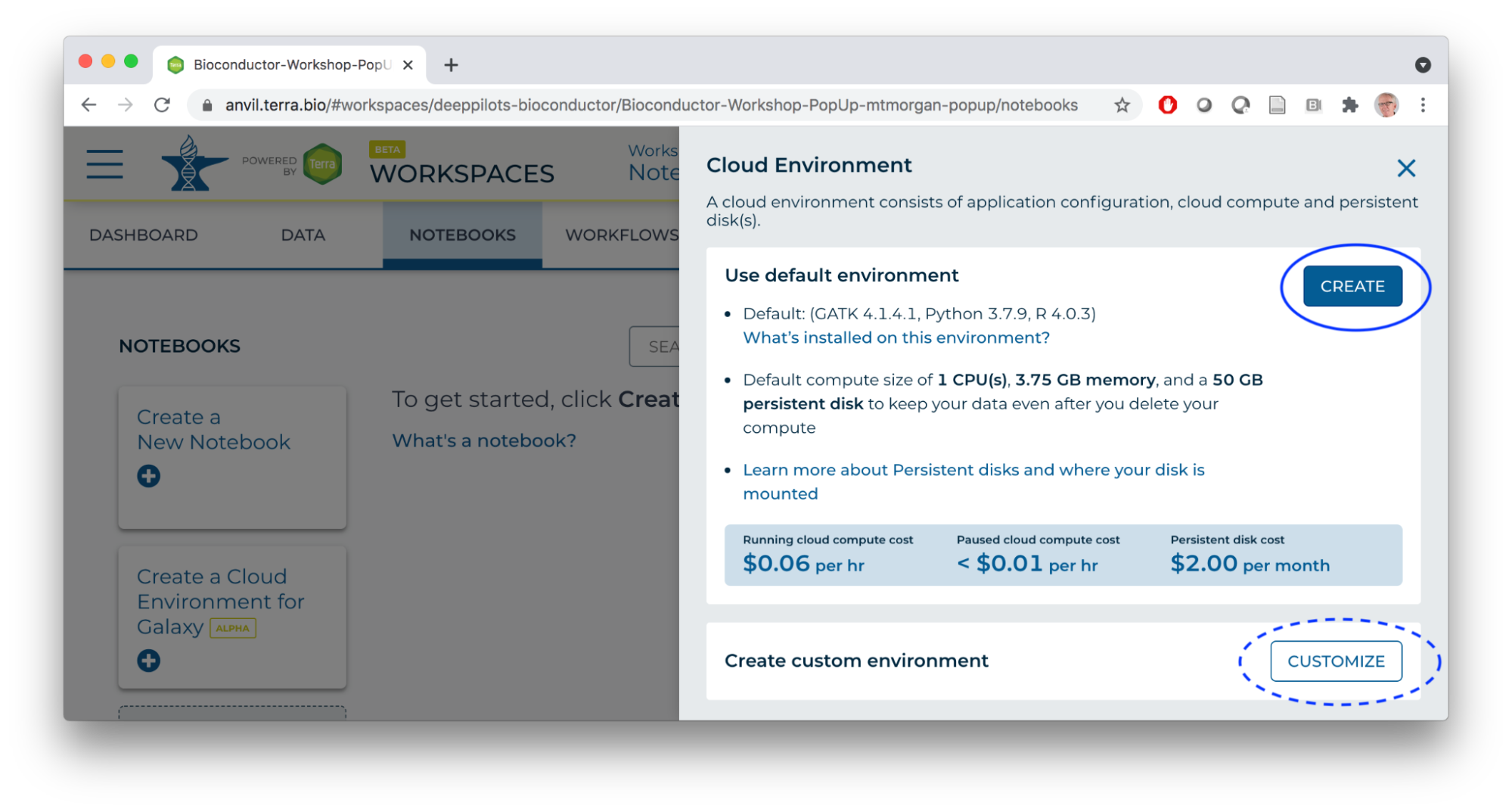 Create a Cloud Environment